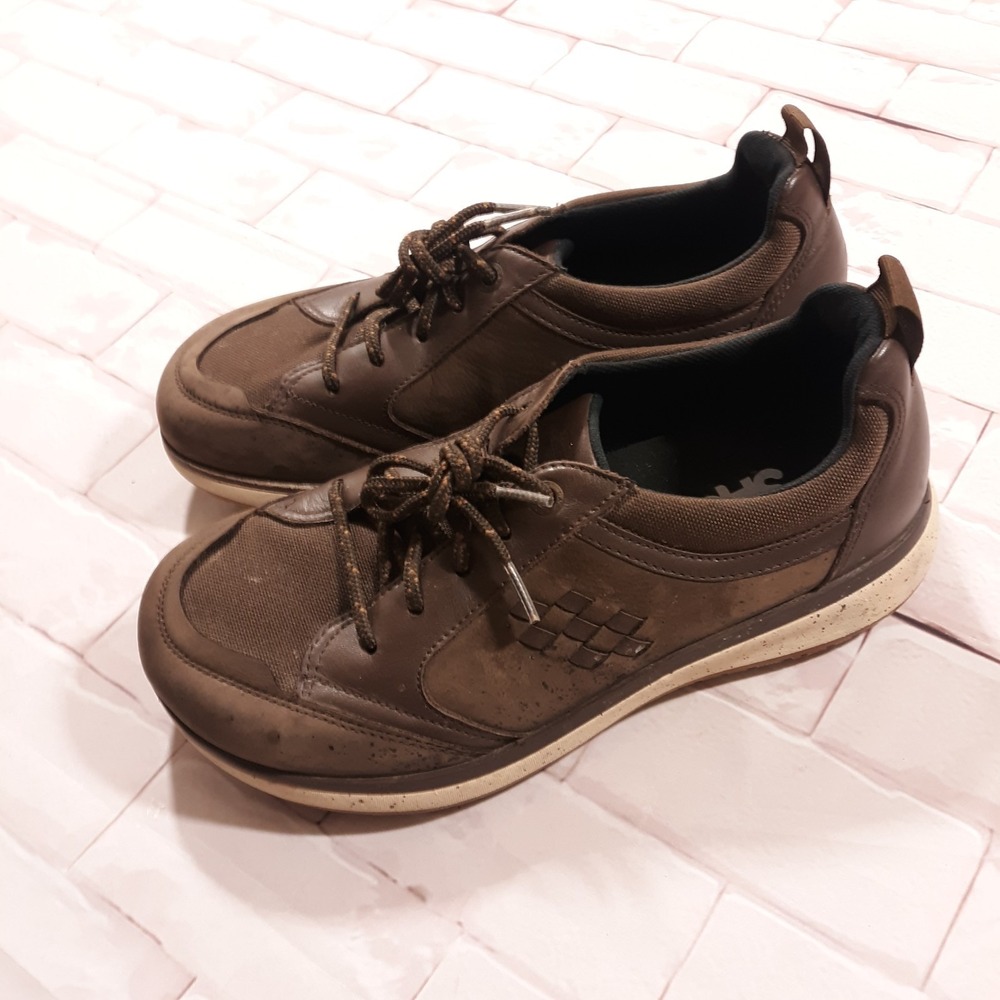 SAS Athletic Lace Up Sneakers Shoes Womens Size 7.5 W Brown Leather - Picture 6 of 11